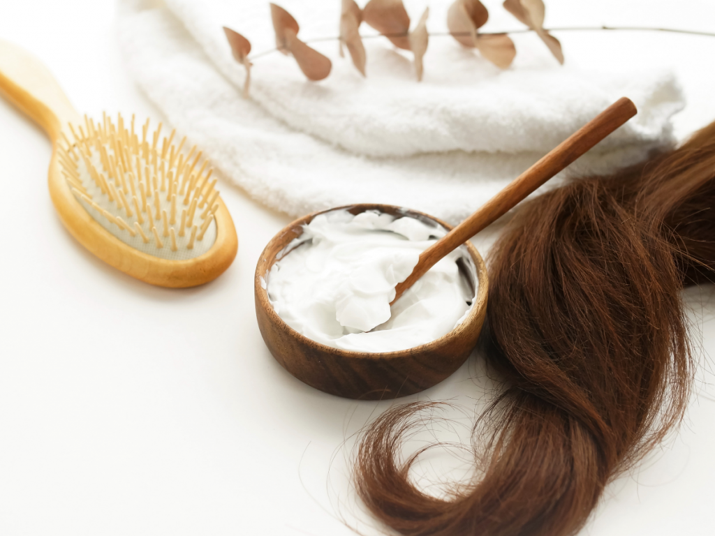 A picture of a hair mask treatment