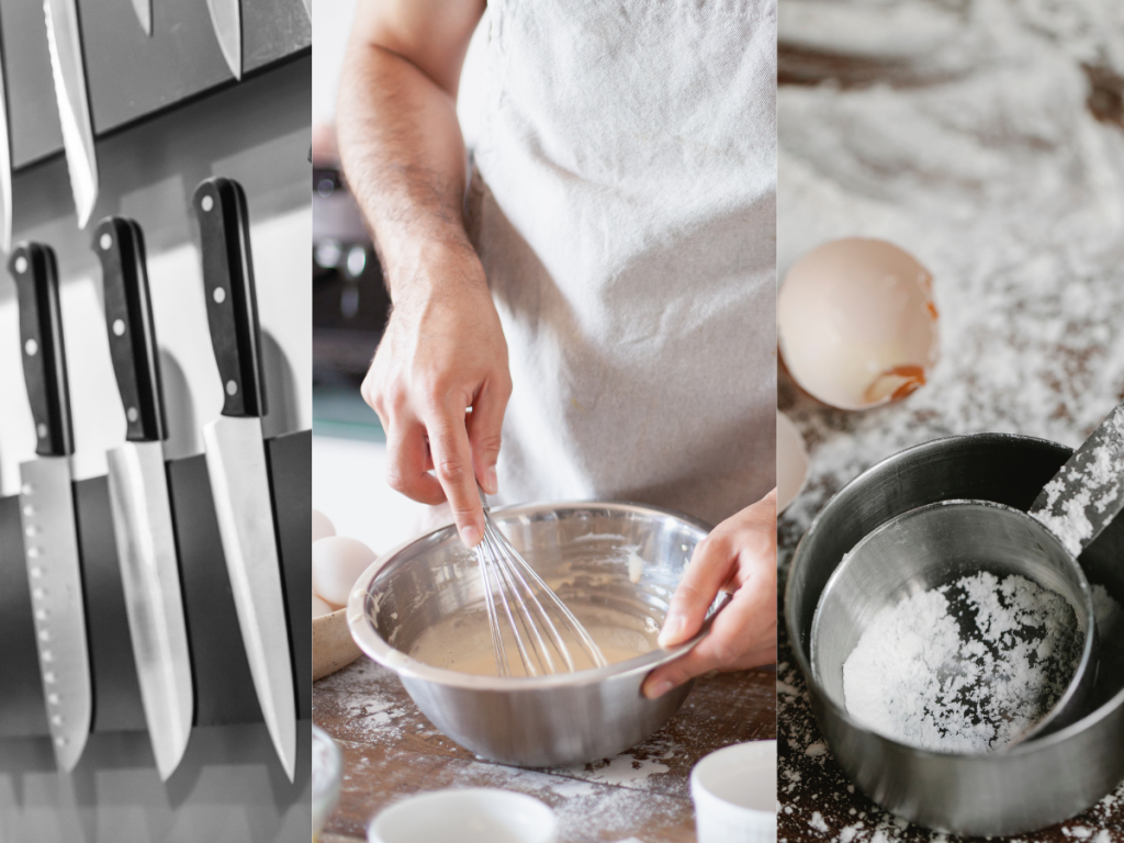 Examples of utensils and kitchen tools